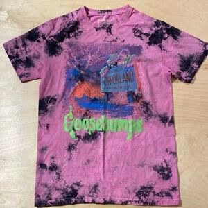 Goosebumps Tie-Dye T-Shirt - Pink and Black M (PE)